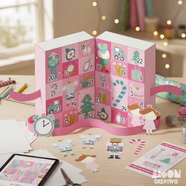 PLANTILLA CALENDARIO DE ADVIENTO LIBRITO