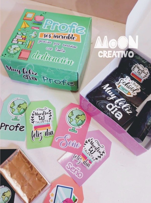 2 Cajas Cuadrada Locker Día el Maestro