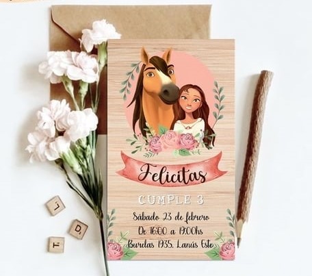 Invitación Spirit Caballo