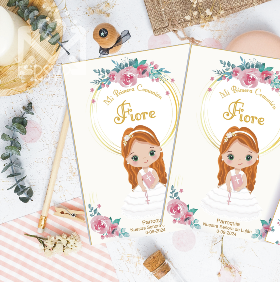 Estampita o Invitación Comunión