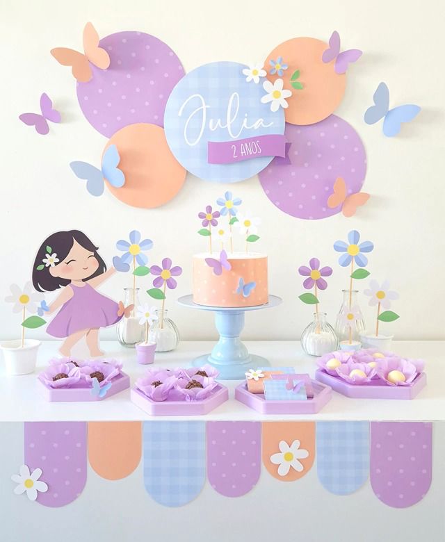 Kit Deco Mariposas Pasteles