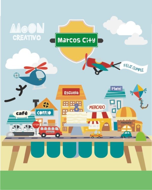 Kit deco Fun City + Cajitas MilkBox